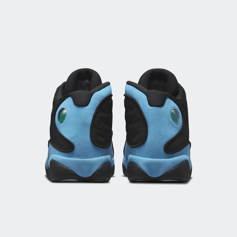 Jordan 13 blue and black sale